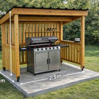 fabriquer un abri barbecue en palette