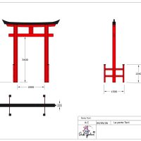 plan général porte Torii
